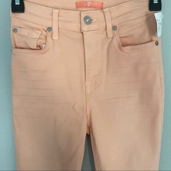 7 For All Mankind Cropped Skinny Jeans, Size 23 - Picture 5 of 11
